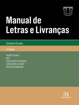 cover image of Manual de Letras e Livranças--2ª Edição